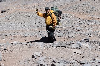 12 Inka Guide Agustin Aramayo Leads The Aconcagua Descent To Plaza de Mulas.jpg